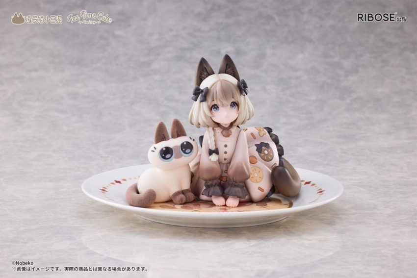 Decorated Life Collection PVC Statue Tea Time Cats x Siamese Cat Azuki-san Friendship Collaboration Exclusive Set 18 cm by Ribose - Decorated Life Collection