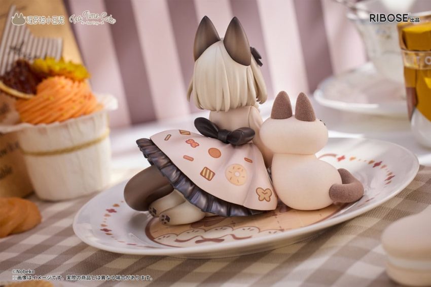 Decorated Life Collection PVC Statue Tea Time Cats x Siamese Cat Azuki-san Friendship Collaboration Exclusive Set 18 cm by Ribose - Decorated Life Collection