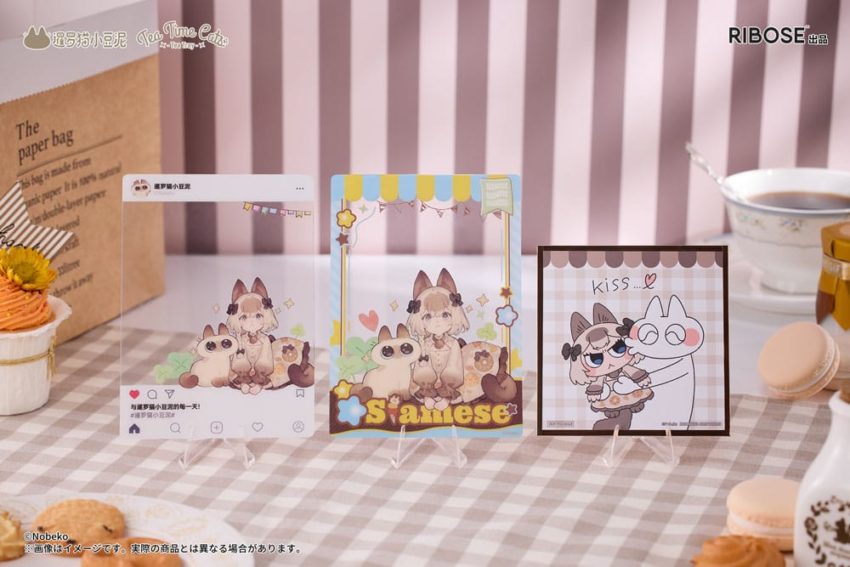Decorated Life Collection PVC Statue Tea Time Cats x Siamese Cat Azuki-san Friendship Collaboration Exclusive Set 18 cm by Ribose - Decorated Life Collection