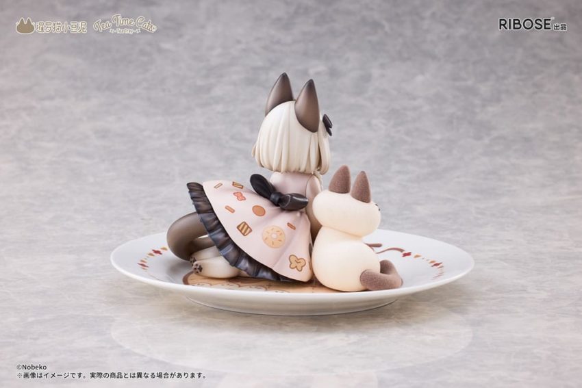 Decorated Life Collection PVC Statue Tea Time Cats x Siamese Cat Azuki-san Friendship Collaboration Exclusive Set 18 cm by Ribose - Decorated Life Collection