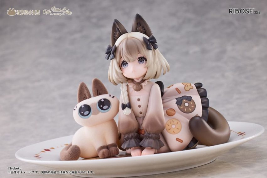 Decorated Life Collection PVC Statue Tea Time Cats x Siamese Cat Azuki-san Friendship Collaboration Exclusive Set 18 cm by Ribose - Decorated Life Collection