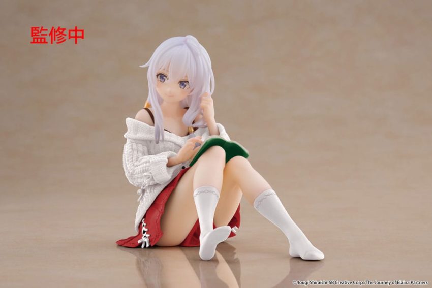 Wandering Witch: The Journey of Elaina PVC Statue Desktop Cute Figure Elaina Casual Clothes Ver. Renewal 13 cm by Taito Prize - Wandering Witch