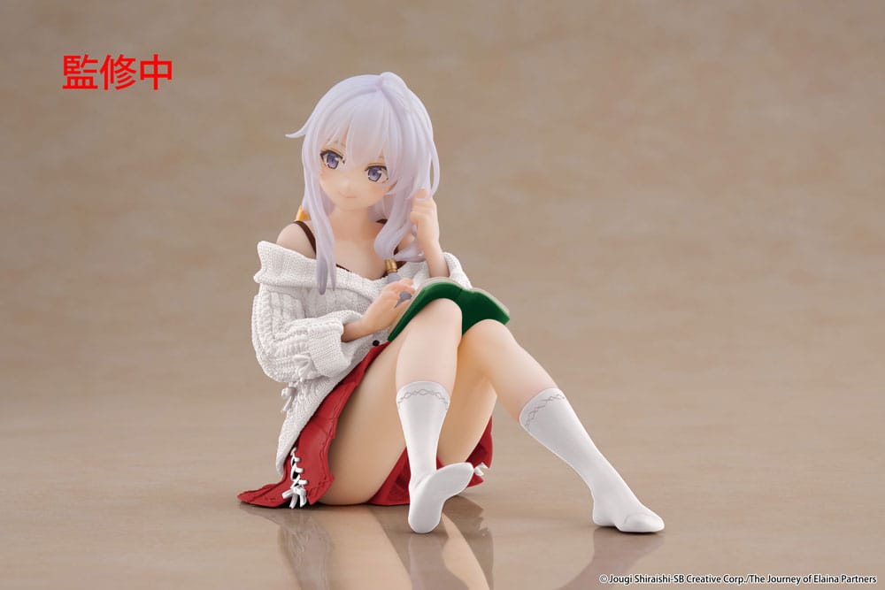 Wandering Witch: The Journey of Elaina PVC Statue Desktop Cute Figure Elaina Casual Clothes Ver. Renewal 13 cm by Taito Prize - Wandering Witch