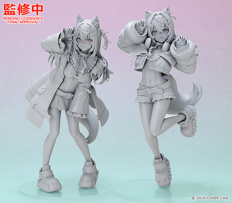 POP UP PARADE concept art of Hololive ENβs Fuwawa Abyssgard and Mococo Abyssgard statues