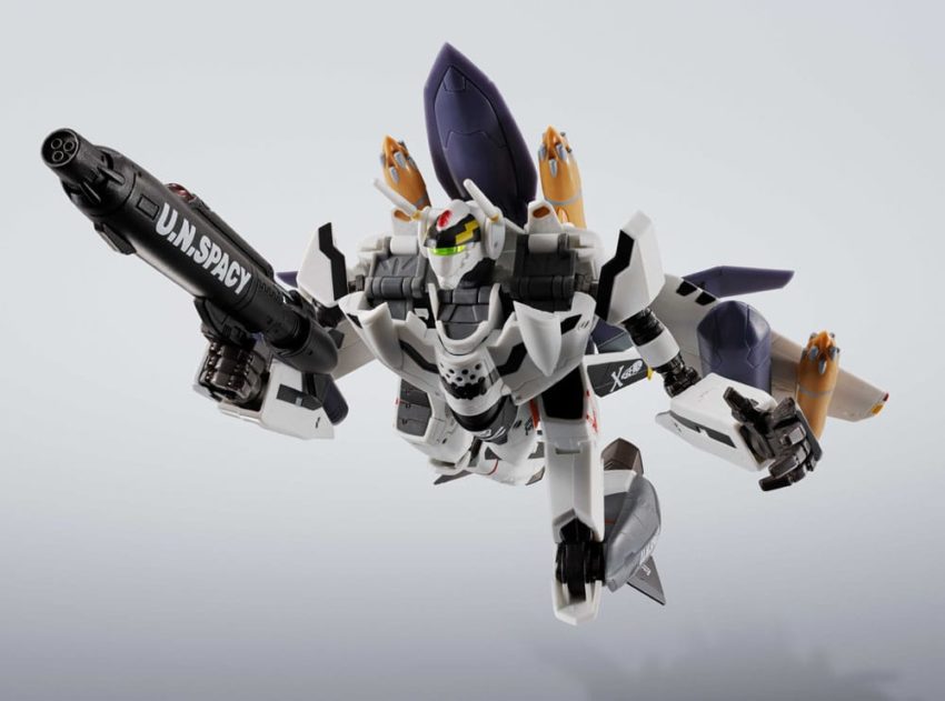Macross 7 Hi-Metal R Action Figure VF-0S Phoenix (Roy Focker Use) & QF-2200D-B Ghost Set 14 cm by Bandai Tamashii Nations - Macross