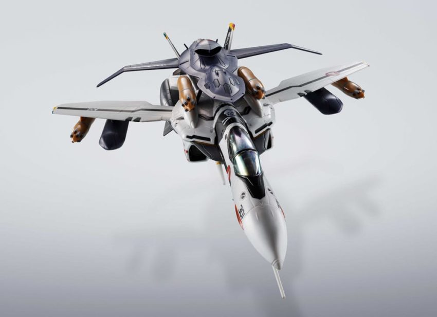 Macross 7 Hi-Metal R Action Figure VF-0S Phoenix (Roy Focker Use) & QF-2200D-B Ghost Set 14 cm by Bandai Tamashii Nations - Macross