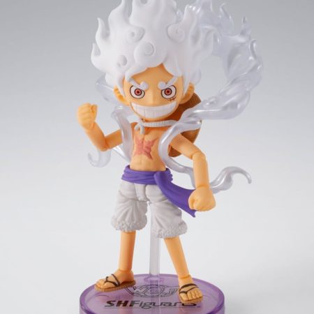 One Piece World Collactable Figures x S.H. Figuarts Action Figure Monkey D. Luffy Gear 5 8 cm by Bandai Tamashii Nations - One Piece