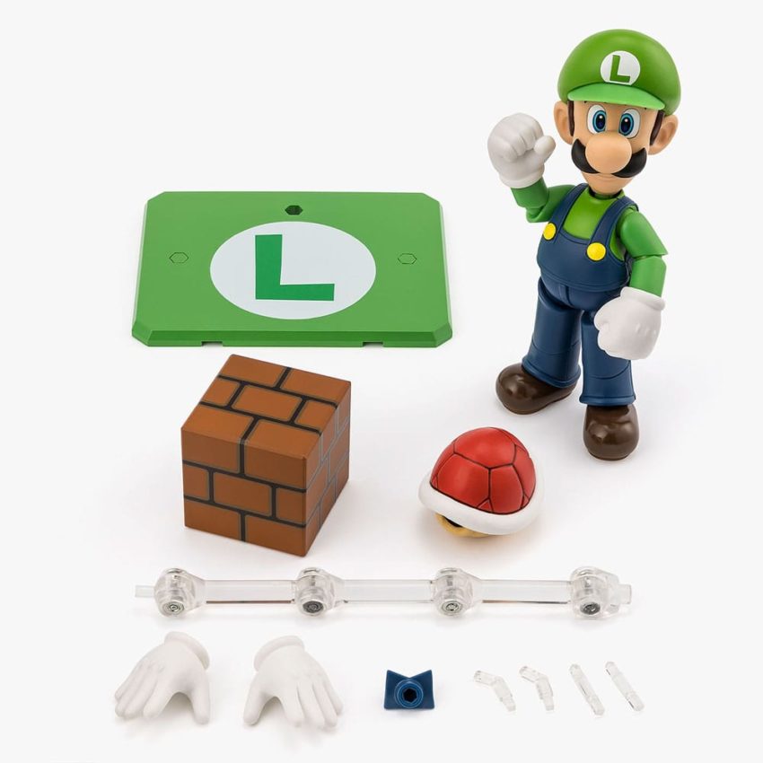 Super Mario S.H. Figuarts Action Figure Luigi 11 cm by Bandai Tamashii Nations - Super Mario