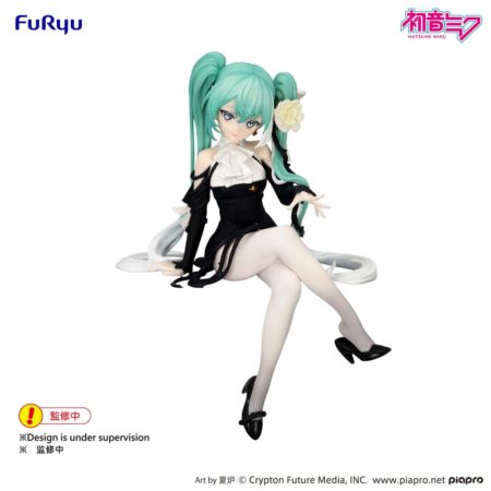 Hatsune Miku Noodle Stopper PVC Statue Flower Fairy White Rose 14 cm by Furyu - Hatsune Miku