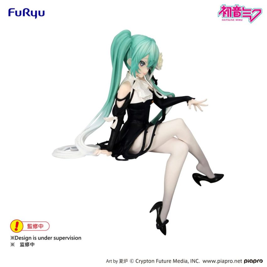 Hatsune Miku Noodle Stopper PVC Statue Flower Fairy White Rose 14 cm by Furyu - Hatsune Miku