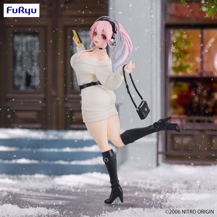 Super Sonico Trio-Try-iT PVC Statue Winter Memory Ver. 21 cm by Furyu - Super Sonico