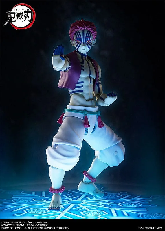 Demon Slayer: Kimetsu no Yaiba Figma Action Figure Akaza 15 cm by FREEing - Demon Slayer