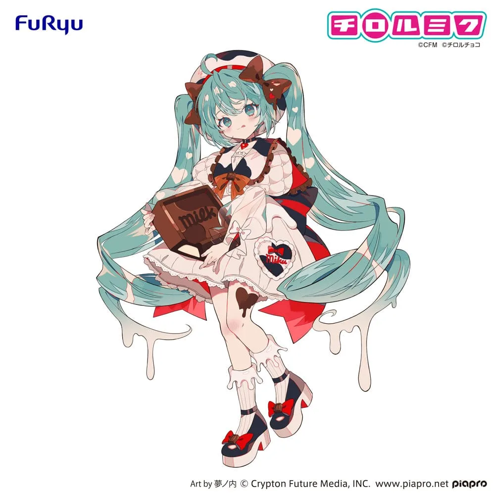 Hatsune Miku x Tirol Choco Trio-Try-iT PVC Statue Hatsune Miku Milk Ver. 18 cm by Furyu - Hatsune Miku