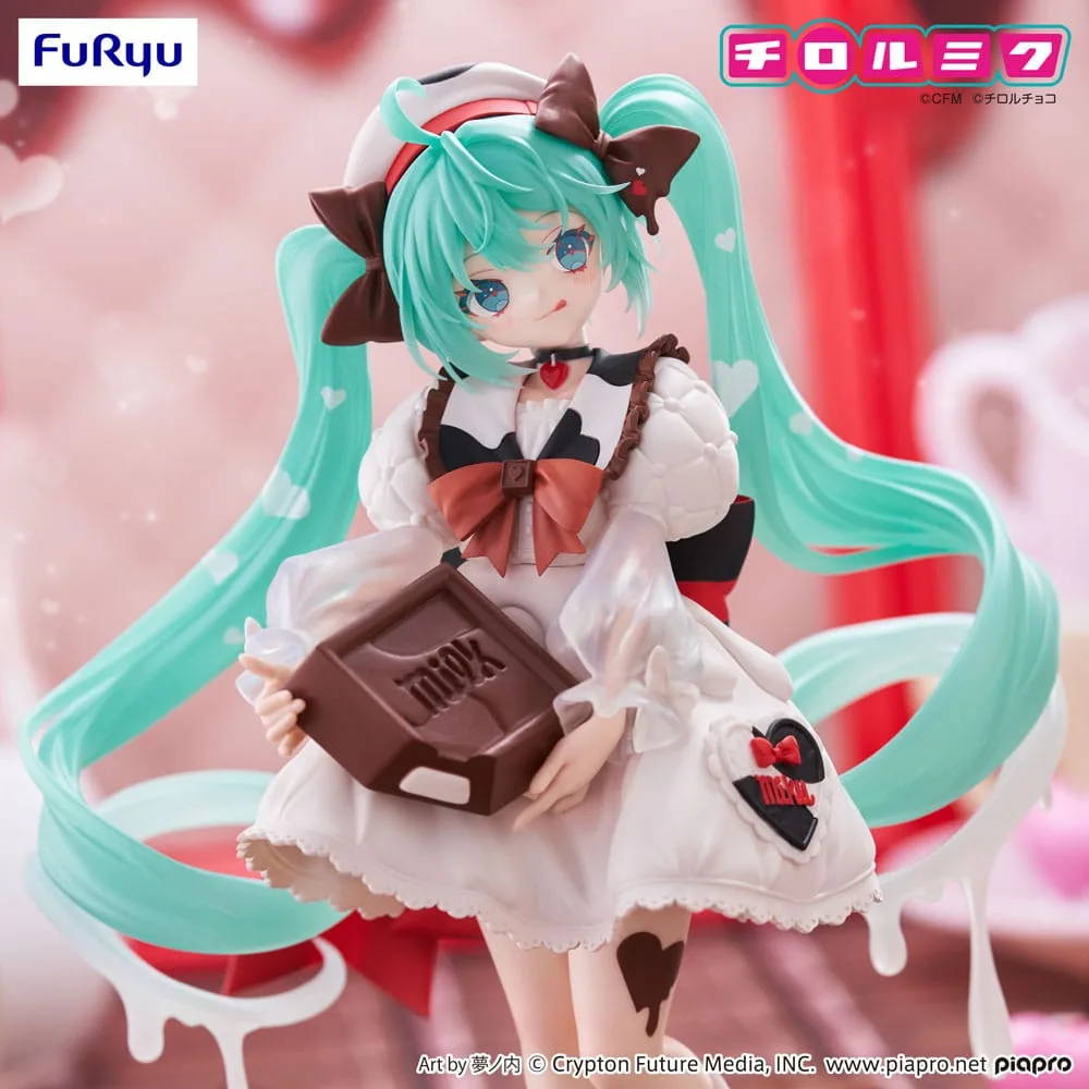 Hatsune Miku x Tirol Choco Trio-Try-iT PVC Statue Hatsune Miku Milk Ver. 18 cm by Furyu - Hatsune Miku