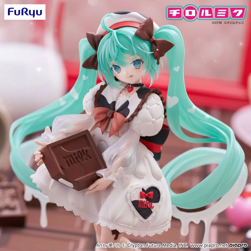 Hatsune Miku x Tirol Choco Trio-Try-iT PVC Statue Hatsune Miku Milk Ver. 18 cm by Furyu - Hatsune Miku