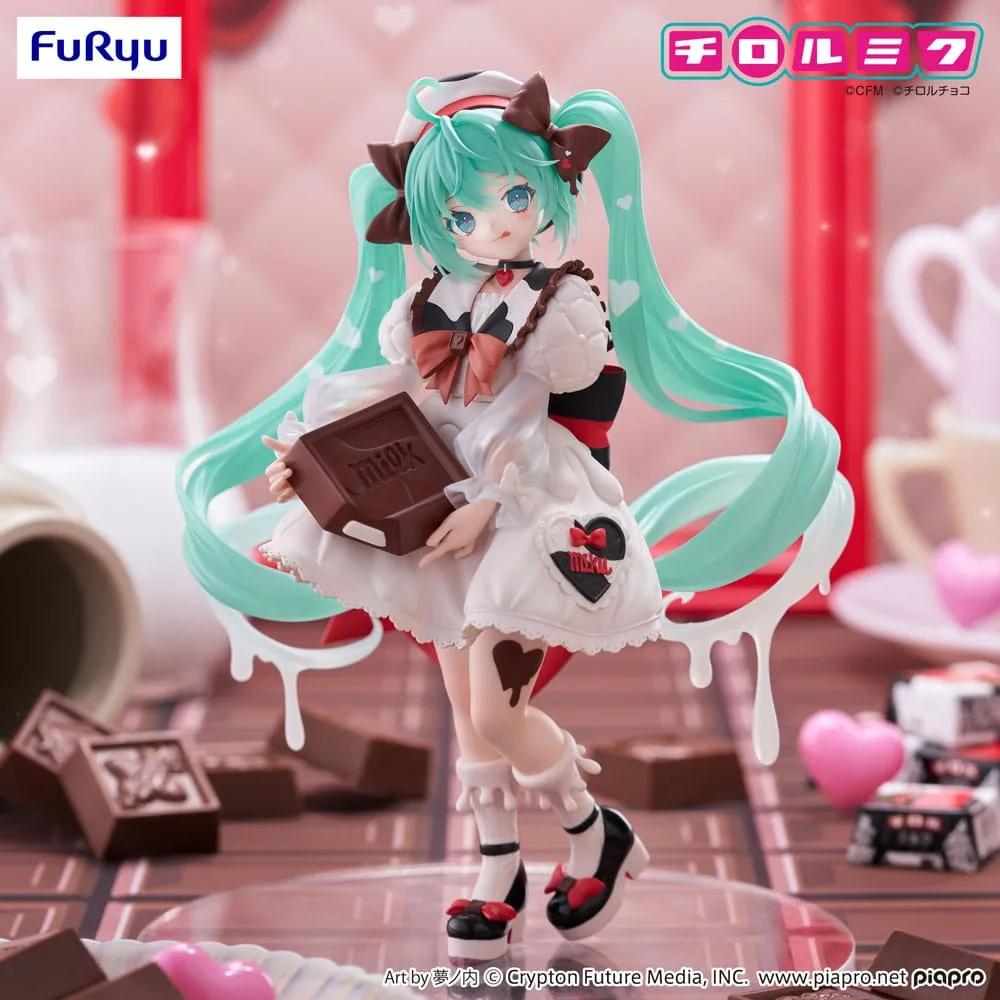 Hatsune Miku x Tirol Choco Trio-Try-iT PVC Statue Hatsune Miku Milk Ver. 18 cm by Furyu - Hatsune Miku