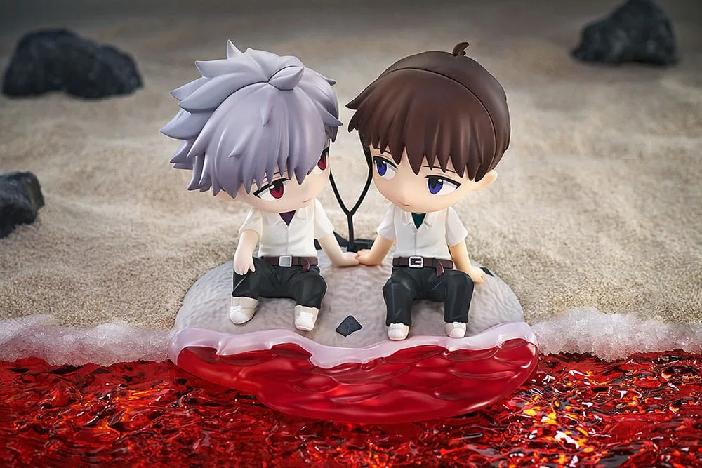 Rebuild of Evangelion Chibi Figure Shinji Ikari & Kaworu Nagisa 8 cm by Good Smile Company - Rebuild of Evangelion