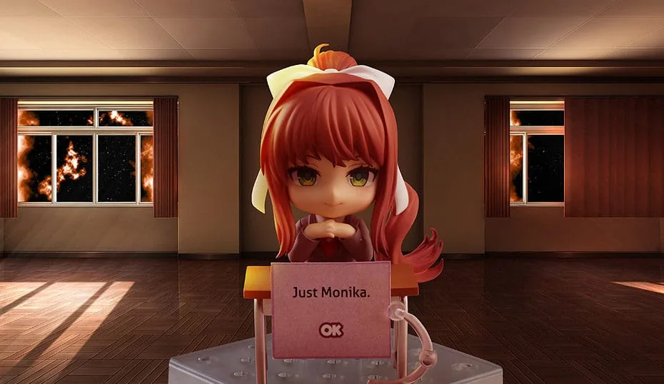 Doki Doki Literature Club! Nendoroid Action Figure Monika (Rerelease) 10 cm by Good Smile Company - Doki Doki Literature Club!