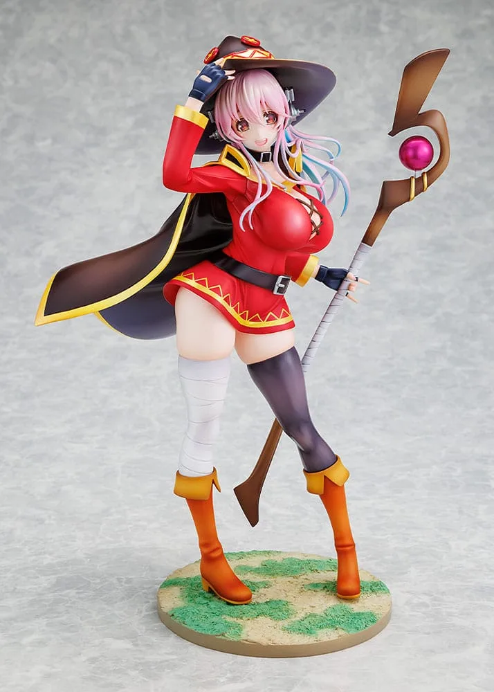 Super Sonico x Konosuba PVC Statue 1/7 Super Sonico Megumin collaboration Ver. 25 cm by Kadokawa - KonoSuba