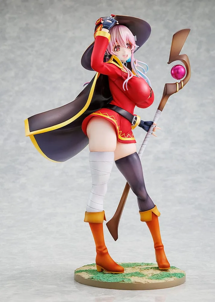 Super Sonico x Konosuba PVC Statue 1/7 Super Sonico Megumin collaboration Ver. 25 cm by Kadokawa - KonoSuba