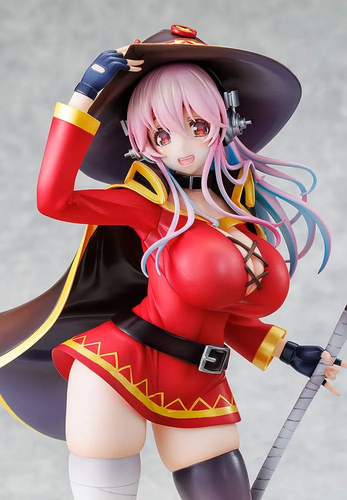 Super Sonico x Konosuba PVC Statue 1/7 Super Sonico Megumin collaboration Ver. 25 cm by Kadokawa - KonoSuba
