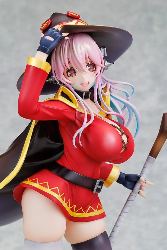 Super Sonico x Konosuba PVC Statue 1/7 Super Sonico Megumin collaboration Ver. 25 cm by Kadokawa - KonoSuba