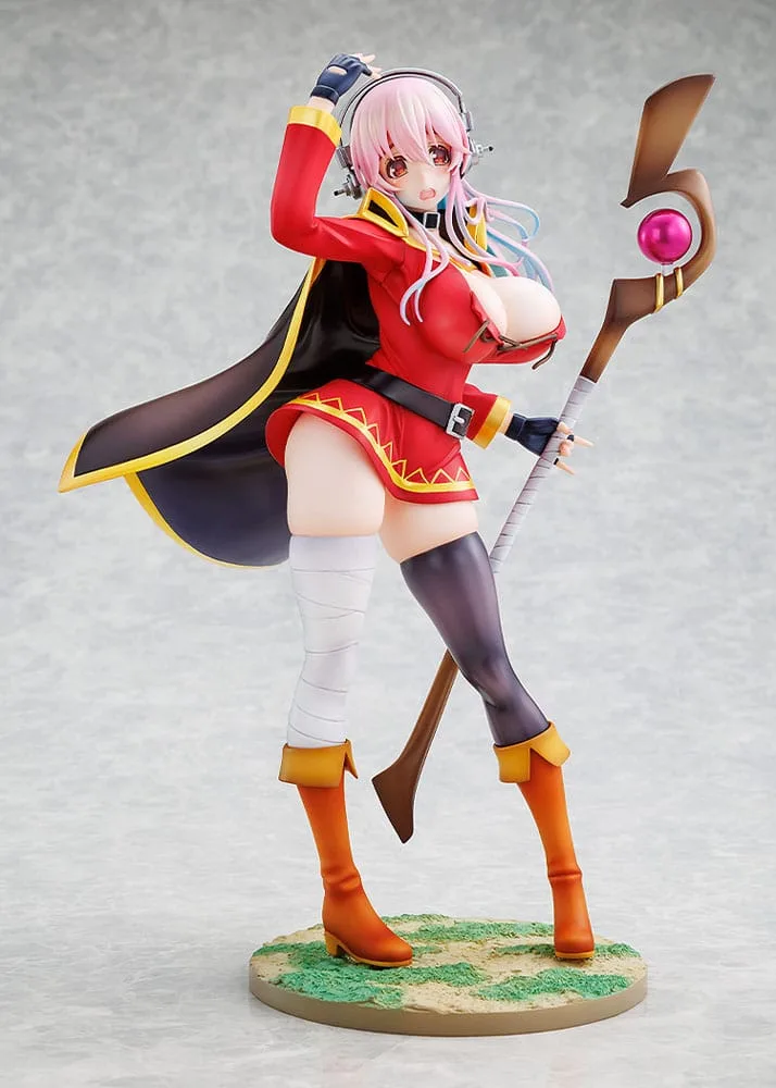Super Sonico x Konosuba PVC Statue 1/7 Super Sonico Megumin collaboration Ver. 25 cm by Kadokawa - KonoSuba