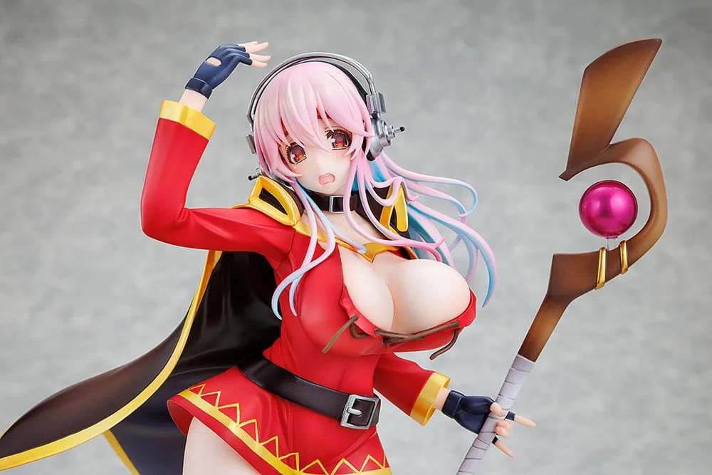 Super Sonico x Konosuba PVC Statue 1/7 Super Sonico Megumin collaboration Ver. 25 cm by Kadokawa - KonoSuba