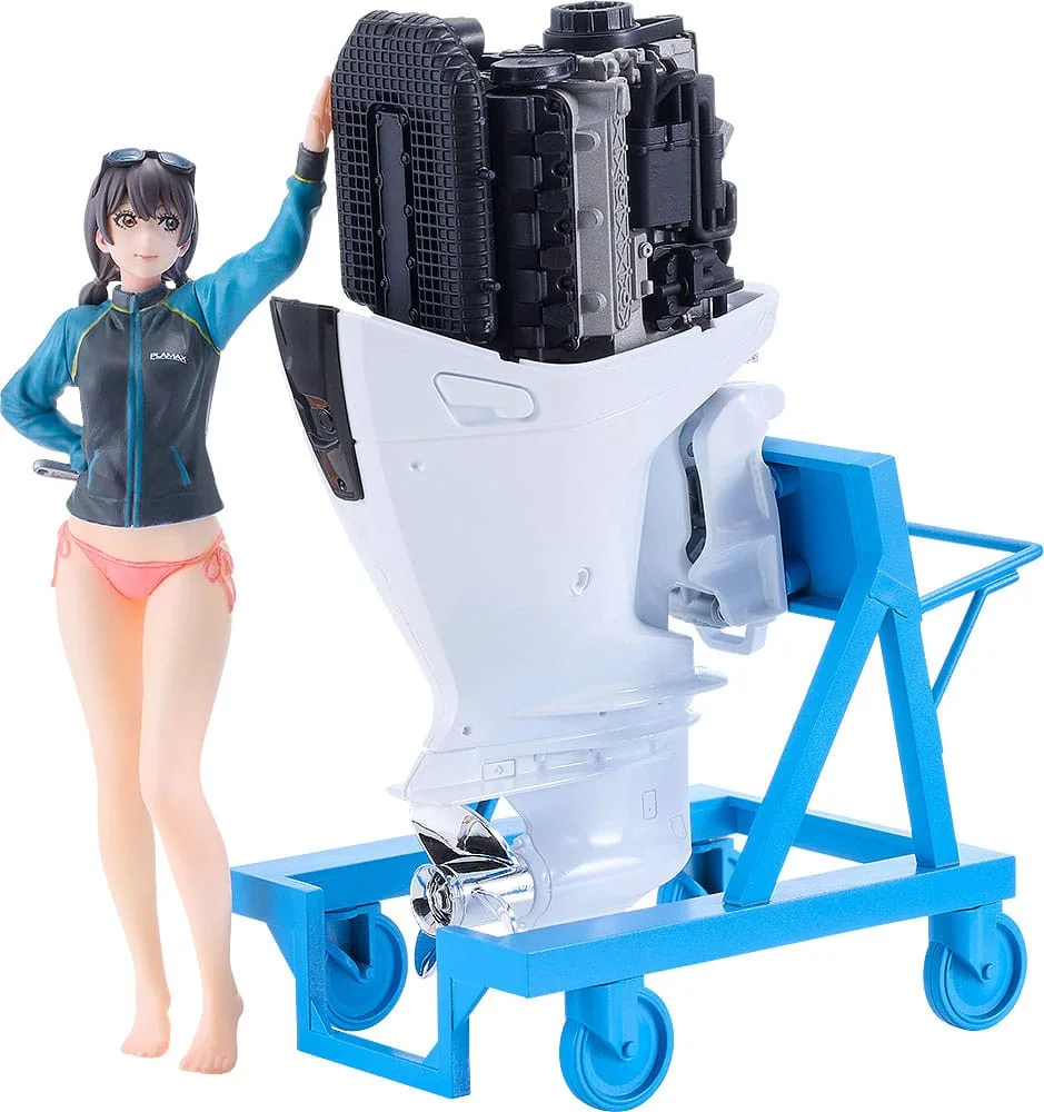 Original Character PLAMAX Plastic Model Kit MF-97 minimum factory Minori with Honda BF350 Grand Prix White 10 cm by Max Factory - Original Character