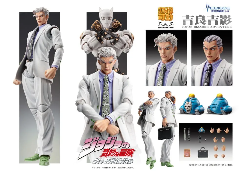 JoJo´s Bizarre Adventure: Diamond Is Unbreakable Super Action Action Figure Chozokado (Yoshikage Kira) 16 cm by Medicos Entertainment - JoJo´s Bizarre Adventure