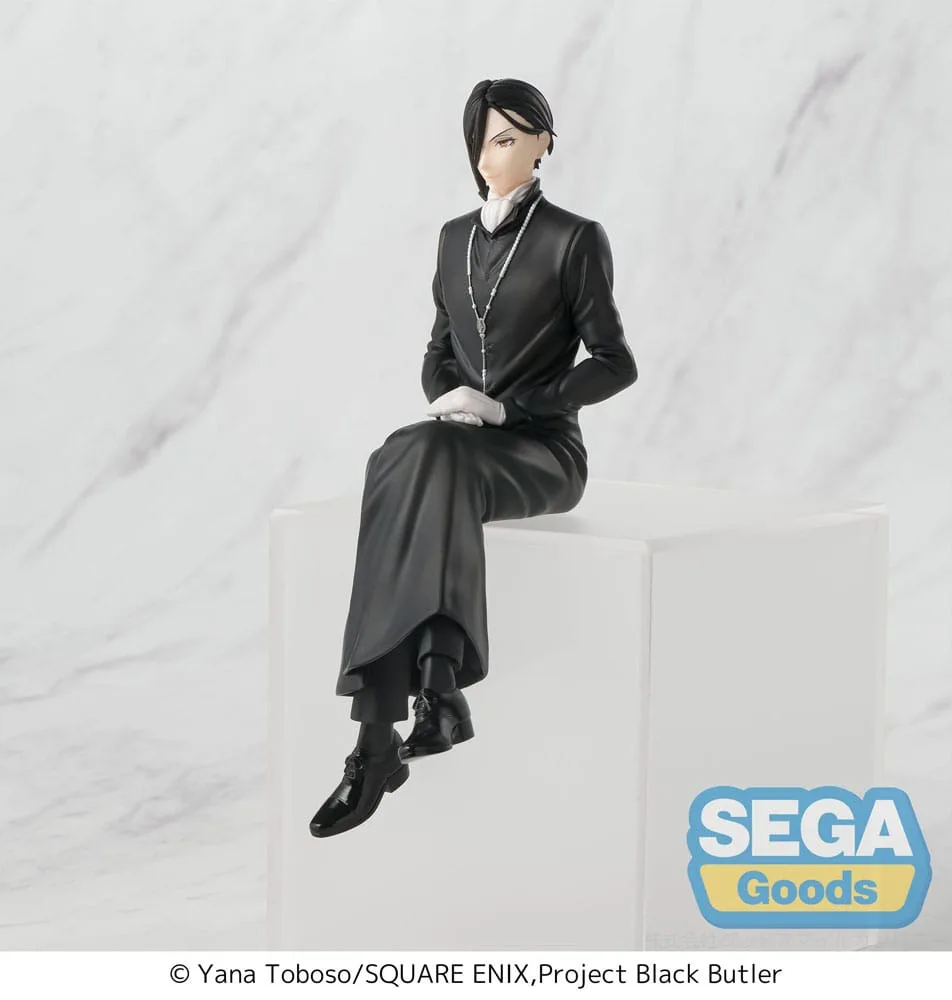 Black Butler: Boarding School Arc PM Perching PVC Statue Sebastian Michaelis 16 cm by Sega - Black Butler