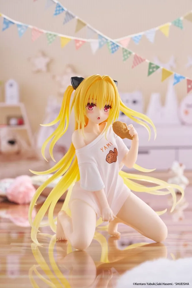 To Love-Ru Darkness PVC Statue Desktop Cute Figure Golden Darkness Roomwear Ver. 13 cm by Taito Prize - To Love-Ru
