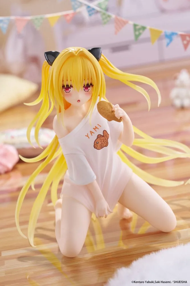 To Love-Ru Darkness PVC Statue Desktop Cute Figure Golden Darkness Roomwear Ver. 13 cm by Taito Prize - To Love-Ru