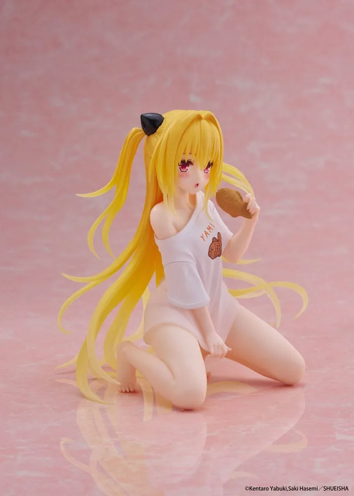 To Love-Ru Darkness PVC Statue Desktop Cute Figure Golden Darkness Roomwear Ver. 13 cm by Taito Prize - To Love-Ru