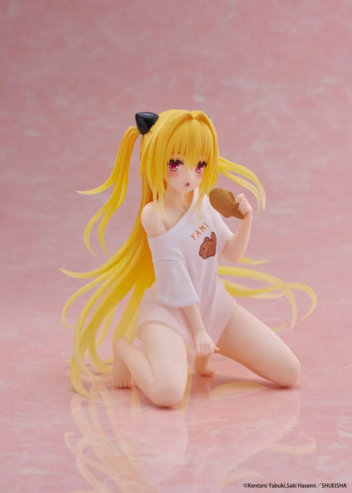To Love-Ru Darkness PVC Statue Desktop Cute Figure Golden Darkness Roomwear Ver. 13 cm by Taito Prize - To Love-Ru