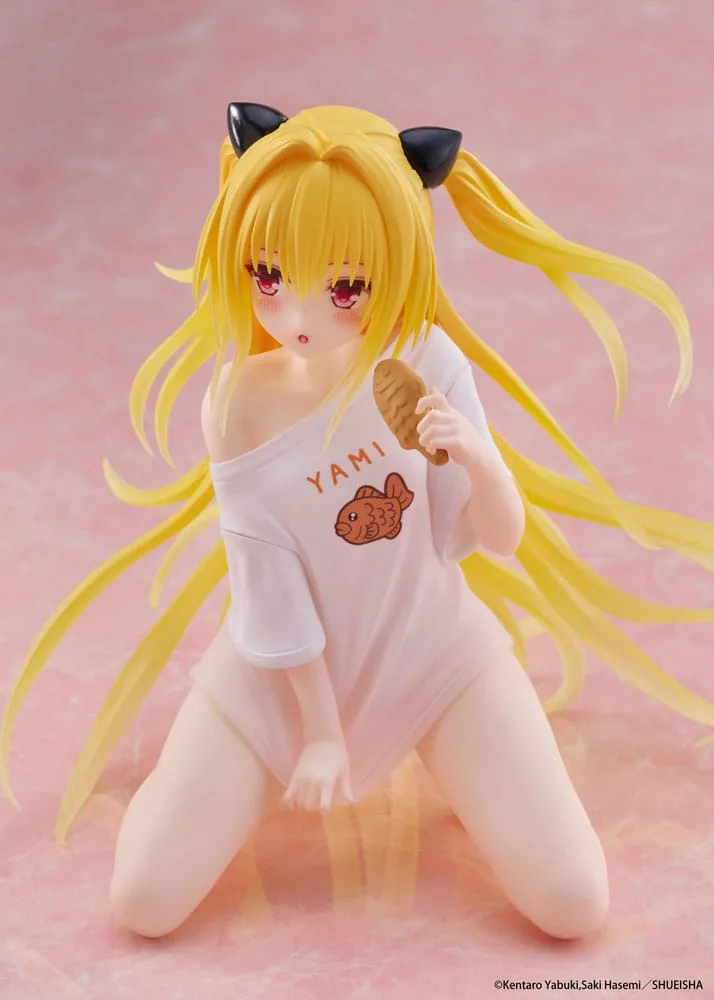 To Love-Ru Darkness PVC Statue Desktop Cute Figure Golden Darkness Roomwear Ver. 13 cm by Taito Prize - To Love-Ru