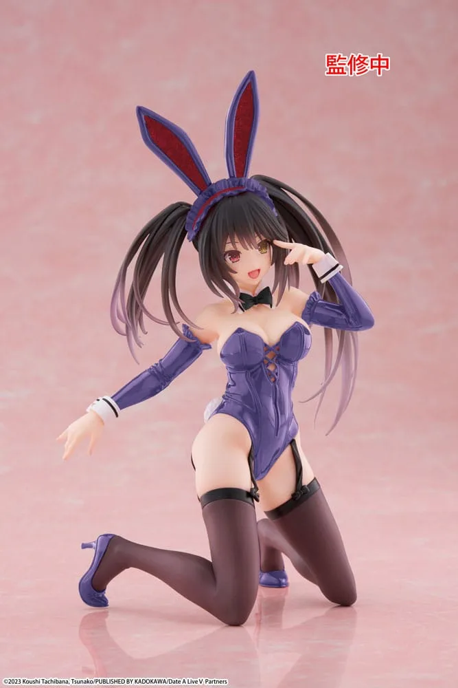 Date A Live V PVC Statue Desktop Cute Figure Kurumi Tokisaki Bunny Ver. Renewal 13 cm by Taito Prize - Date A Live