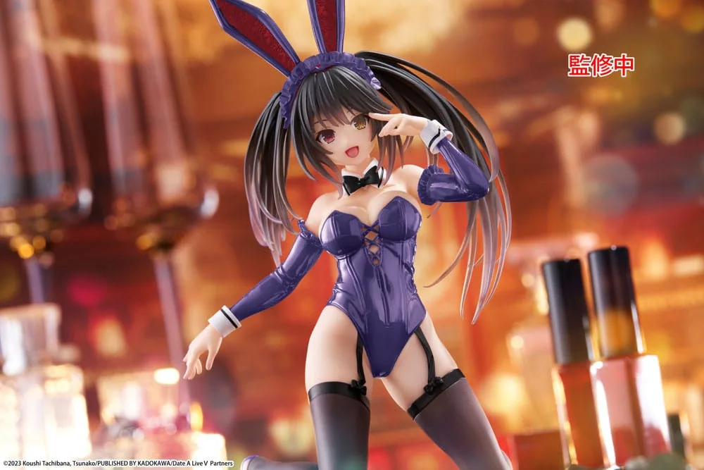 Date A Live V PVC Statue Desktop Cute Figure Kurumi Tokisaki Bunny Ver. Renewal 13 cm by Taito Prize - Date A Live