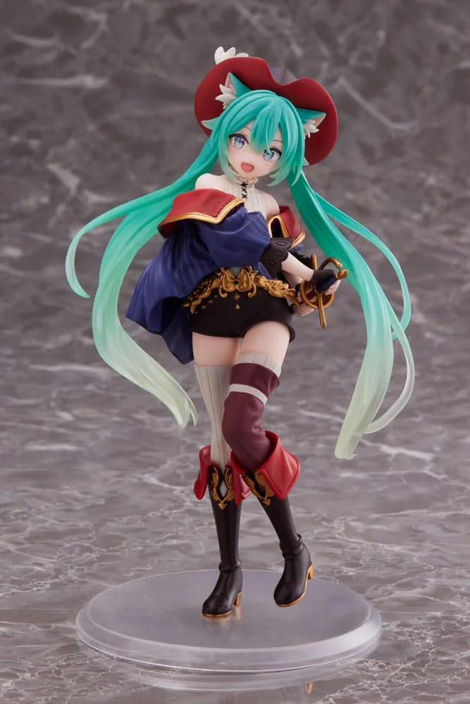 Hatsune Miku PVC Statue Hatsune Miku Wonderland Puss in Boots 18 cm by Taito Prize - Hatsune Miku