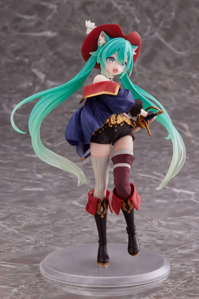 Hatsune Miku PVC Statue Hatsune Miku Wonderland Puss in Boots 18 cm by Taito Prize - Hatsune Miku