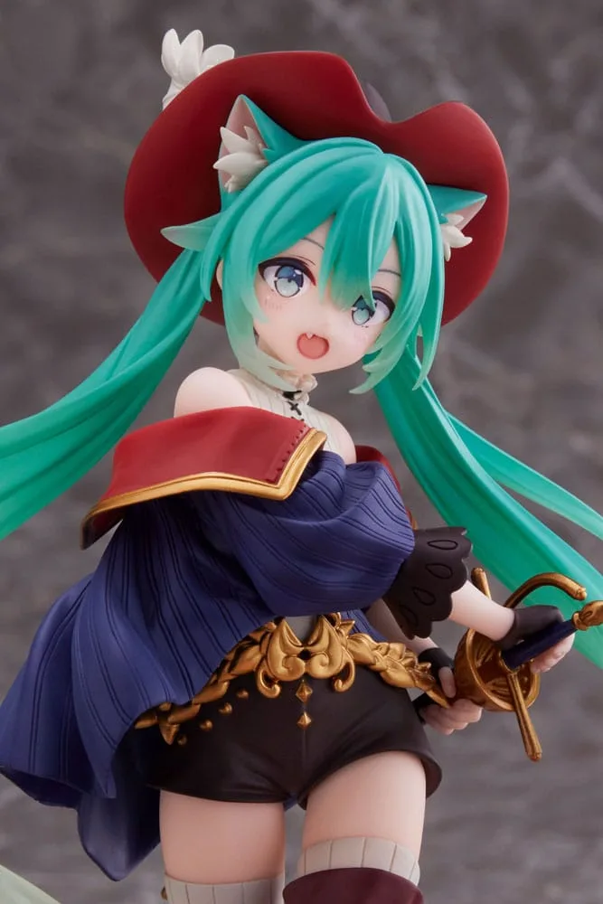 Hatsune Miku PVC Statue Hatsune Miku Wonderland Puss in Boots 18 cm by Taito Prize - Hatsune Miku