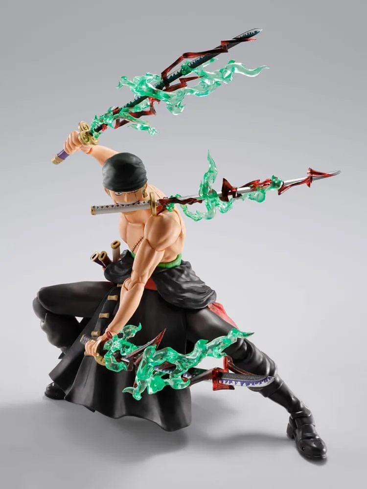 One Piece S.H.Figuarts Action Figure Roronoa Zoro The King of Hell 15 cm by Bandai Tamashii Nations - One Piece