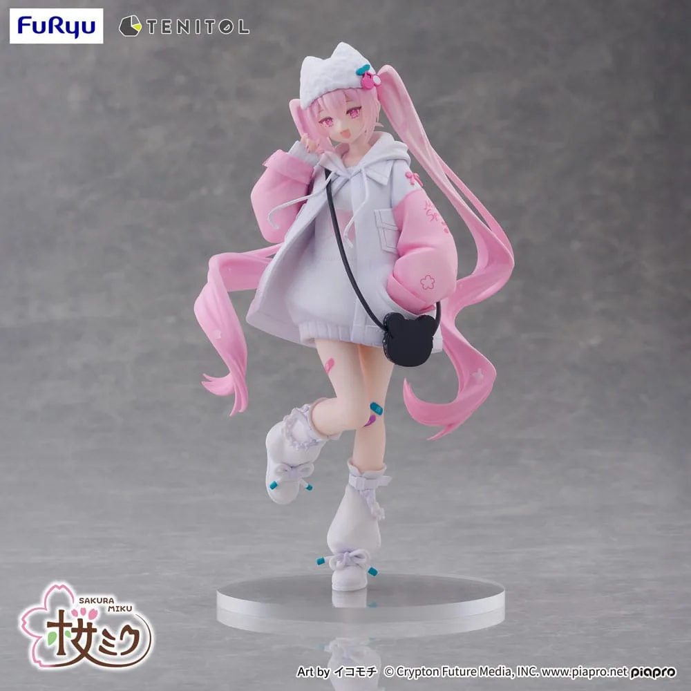 Hatsune Miku Tenitol PVC Statue Sakura Miku Cool style [petit] 19 cm by Furyu - Hatsune Miku