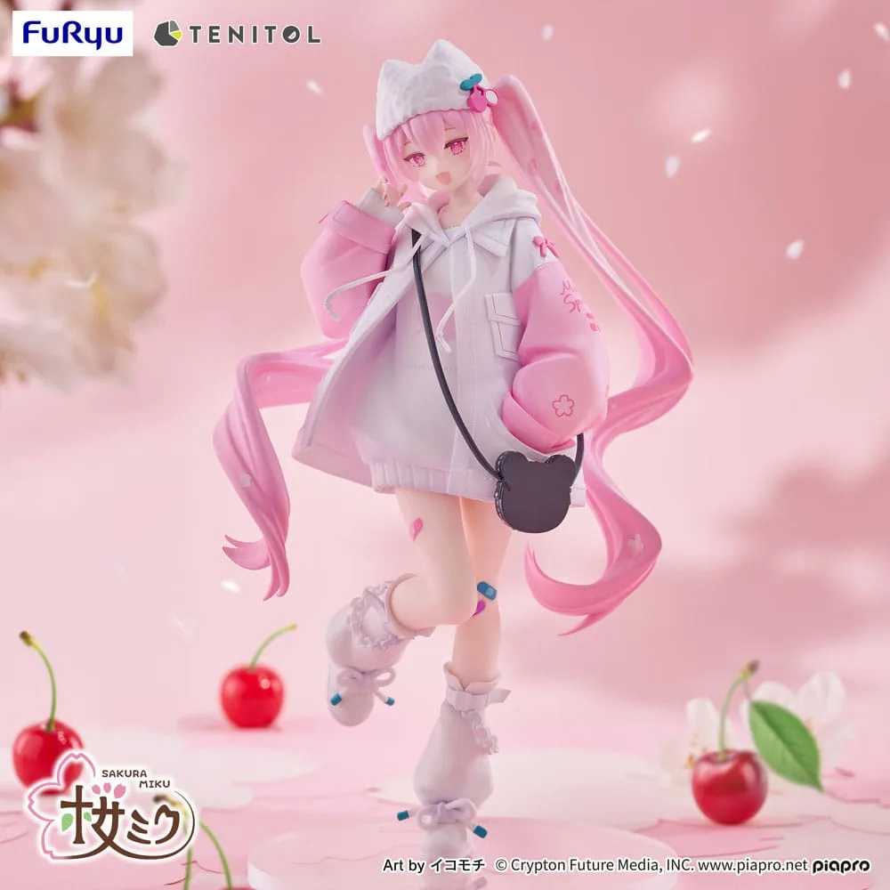 Hatsune Miku Tenitol PVC Statue Sakura Miku Cool style [petit] 19 cm by Furyu - Hatsune Miku