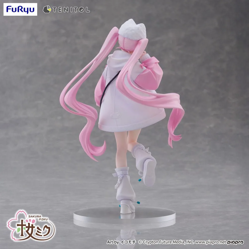 Hatsune Miku Tenitol PVC Statue Sakura Miku Cool style [petit] 19 cm by Furyu - Hatsune Miku