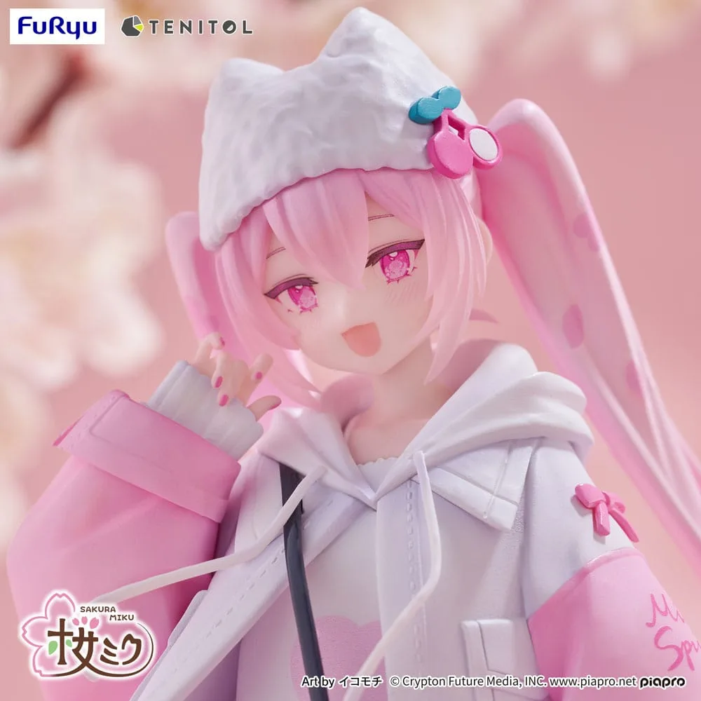 Hatsune Miku Tenitol PVC Statue Sakura Miku Cool style [petit] 19 cm by Furyu - Hatsune Miku