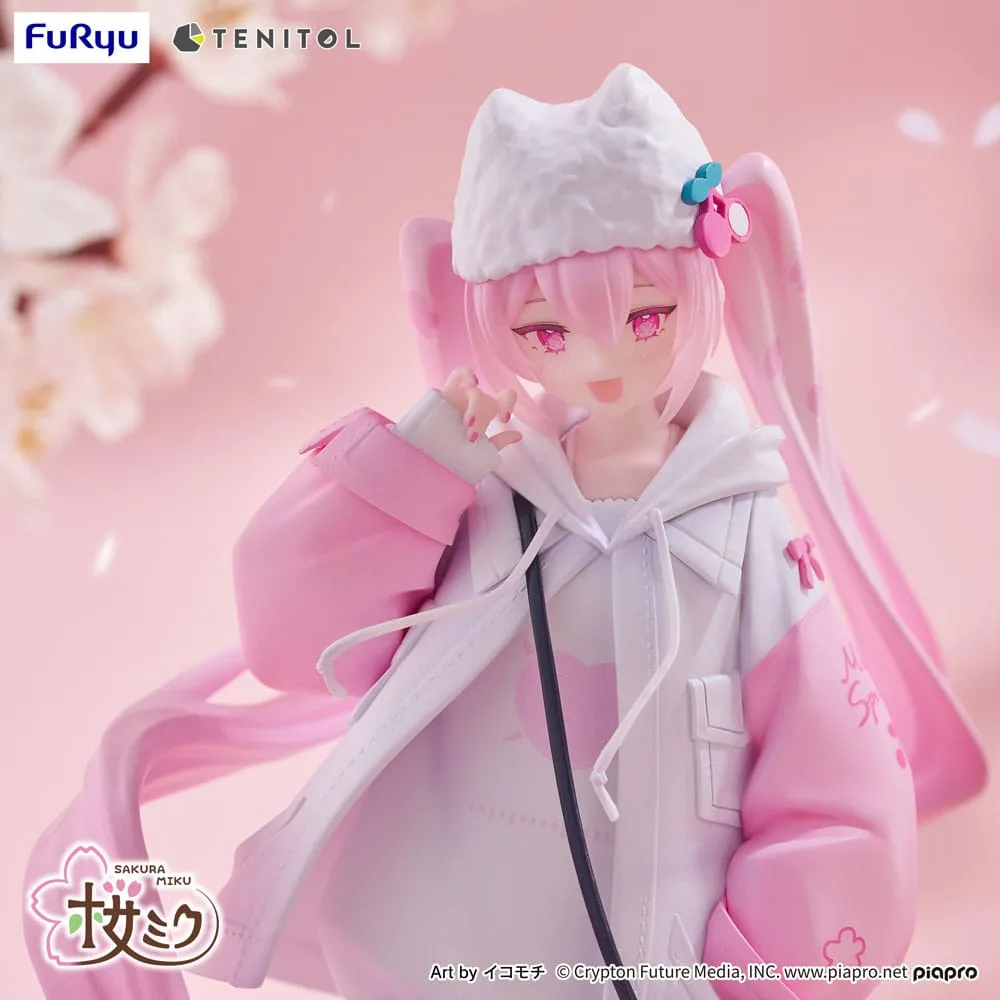 Hatsune Miku Tenitol PVC Statue Sakura Miku Cool style [petit] 19 cm by Furyu - Hatsune Miku