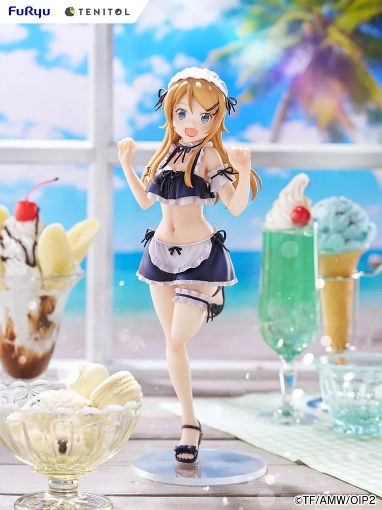 Ore no Imouto ga Konna ni Kawaii Wake ga Nai. Tenitol Tall PVC Statue Kousaka Kirino swimsuits maid Ver. 30 cm by Furyu - Other