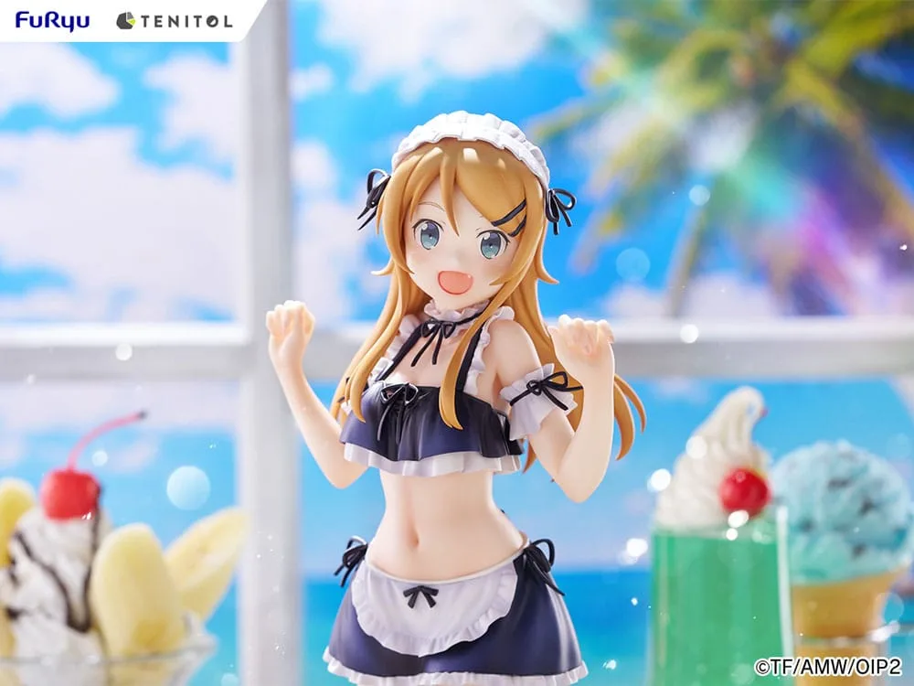 Ore no Imouto ga Konna ni Kawaii Wake ga Nai. Tenitol Tall PVC Statue Kousaka Kirino swimsuits maid Ver. 30 cm by Furyu - Other