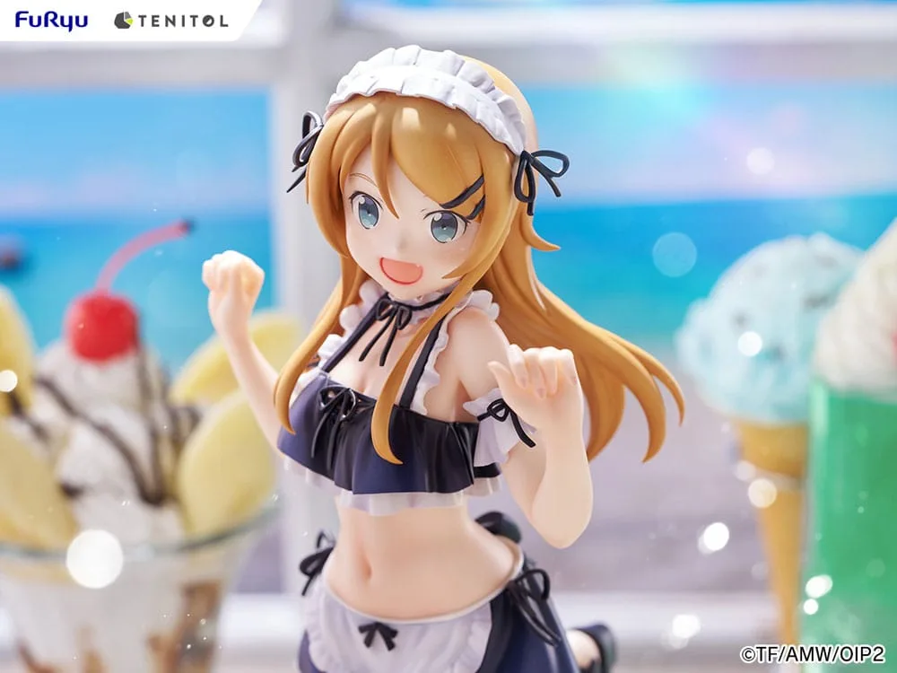 Ore no Imouto ga Konna ni Kawaii Wake ga Nai. Tenitol Tall PVC Statue Kousaka Kirino swimsuits maid Ver. 30 cm by Furyu - Other